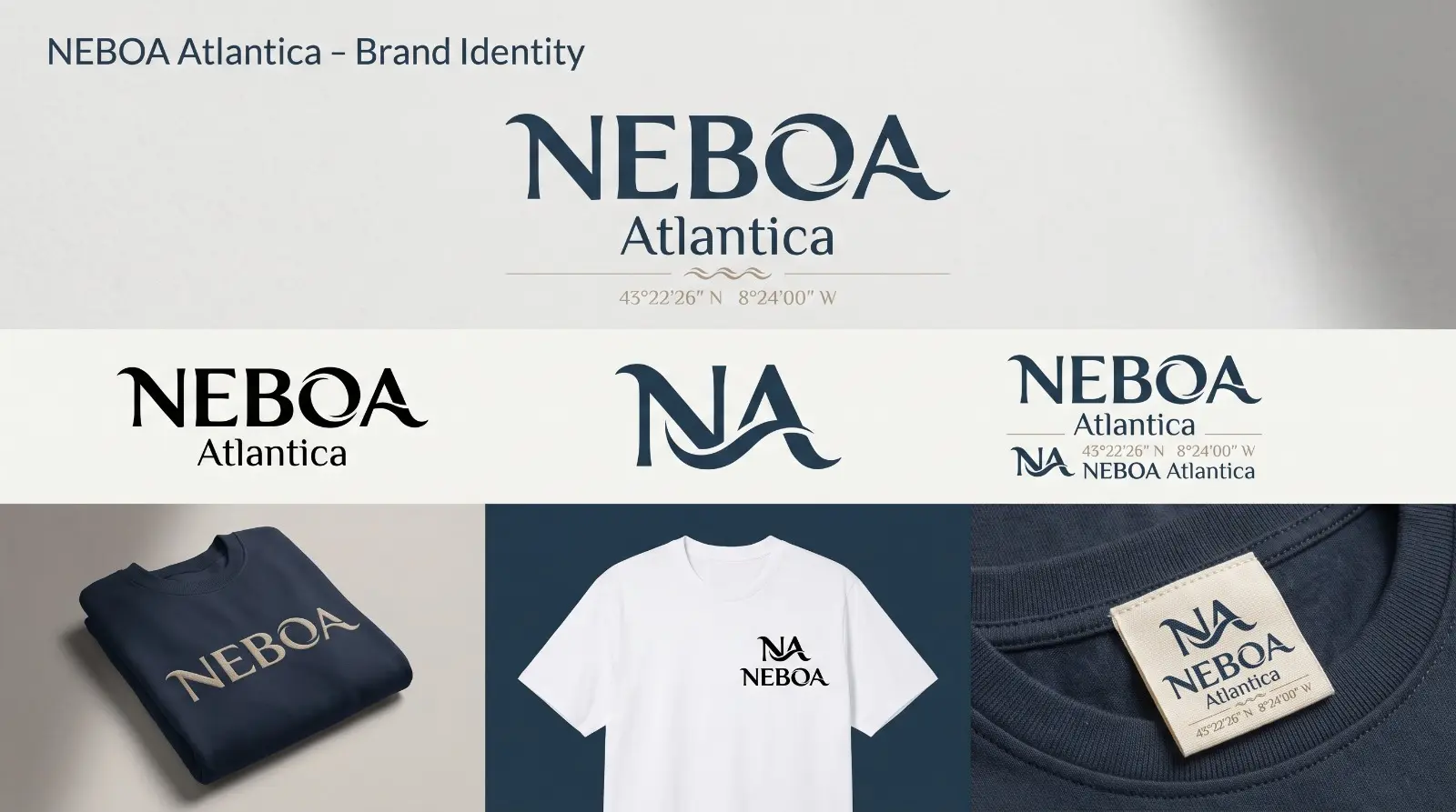 Neboa Atlantica brand identity presentation