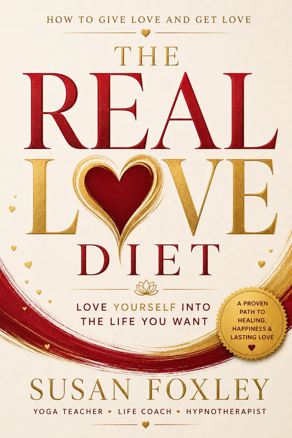 The Real Love Diet book cover design